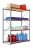 Складской стеллаж 1500x600x2200 мм (ДхГхВ). Полки цинк: 4 шт.