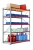 Складской стеллаж 1500x600x2200 мм (ДхГхВ). Полки цинк: 5 шт.
