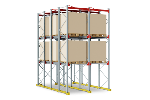 Набивной стеллаж 2800x3200x3300 мм (ДхГхВ). Ярусы: пол +2